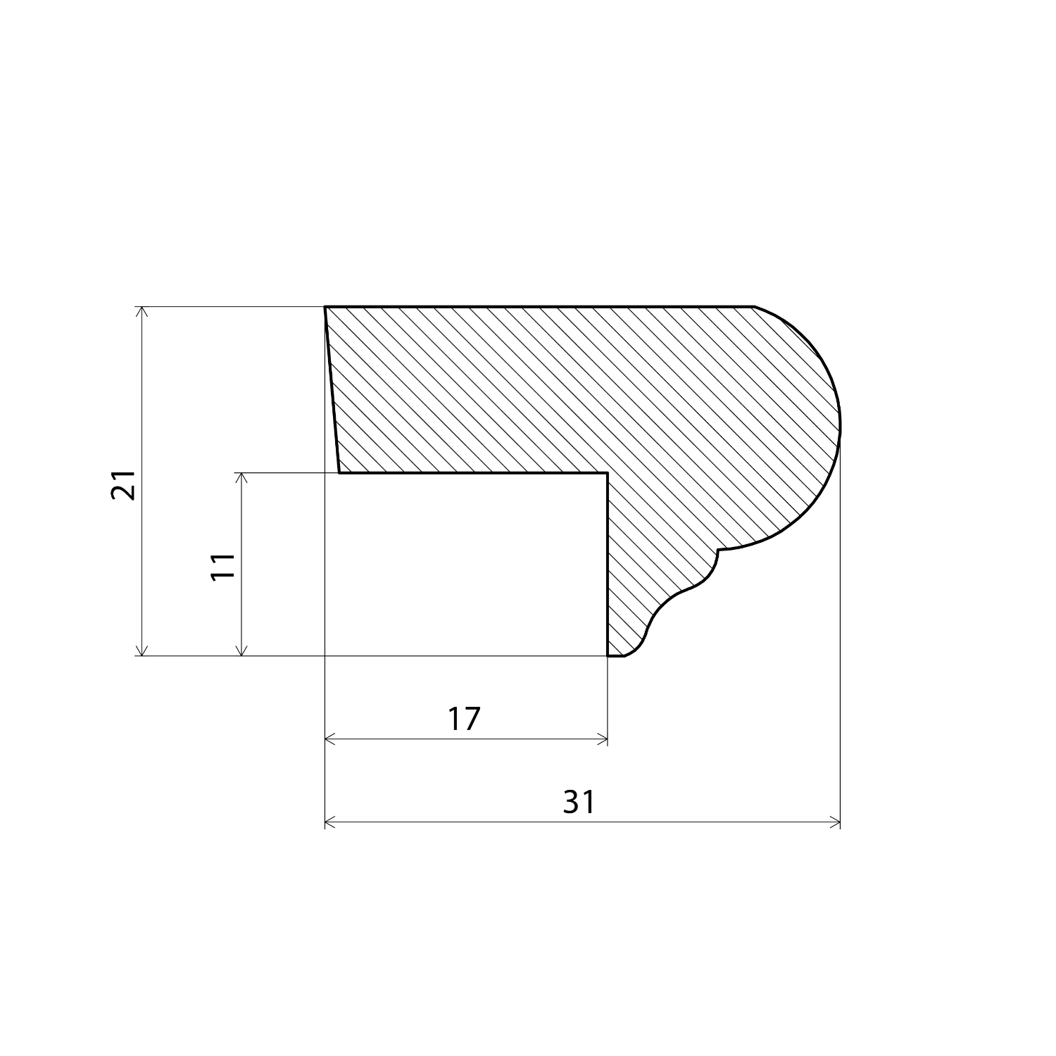 Glass moulding 22x32 - Image 2