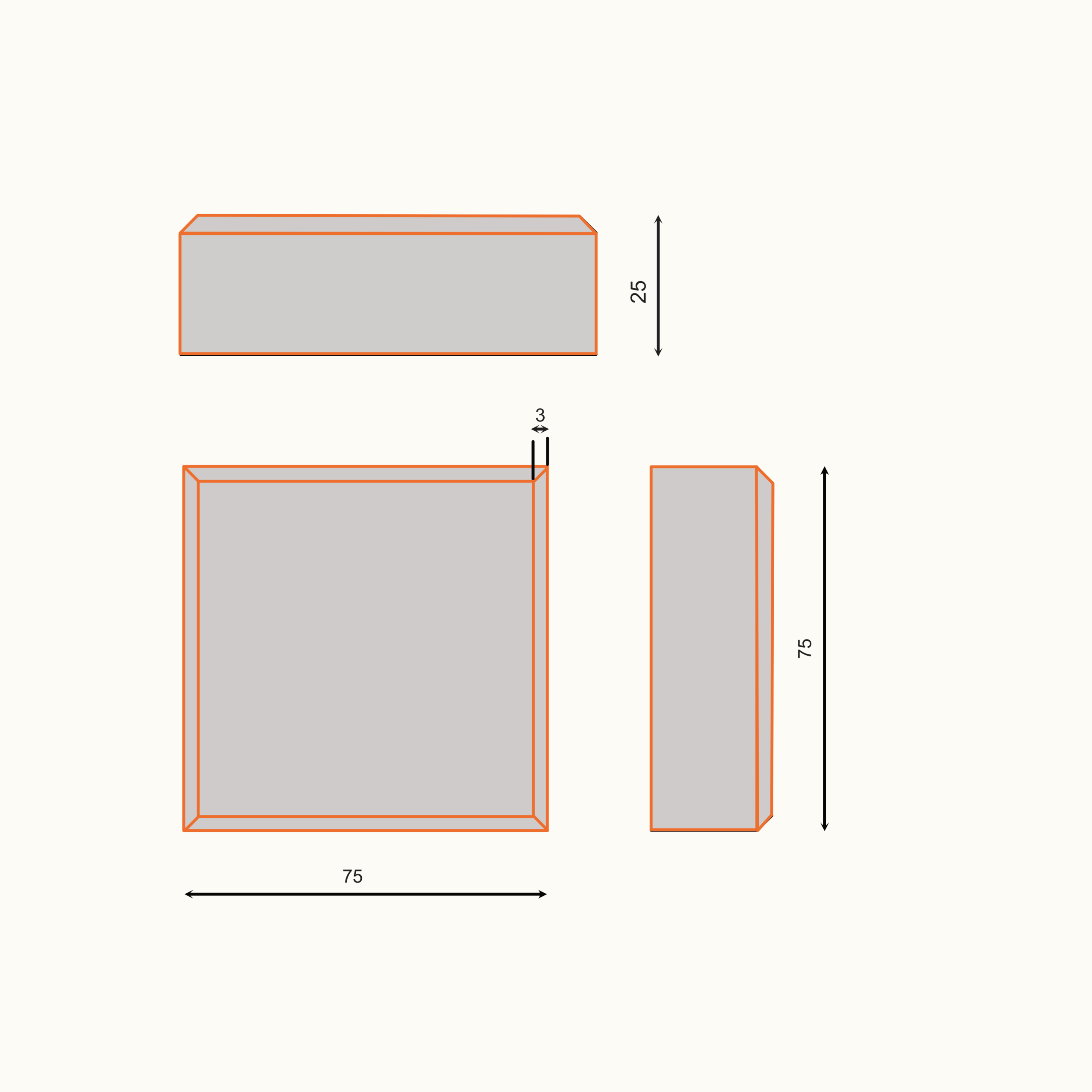 Dekoratiivklots 25x75x75 - Image 2