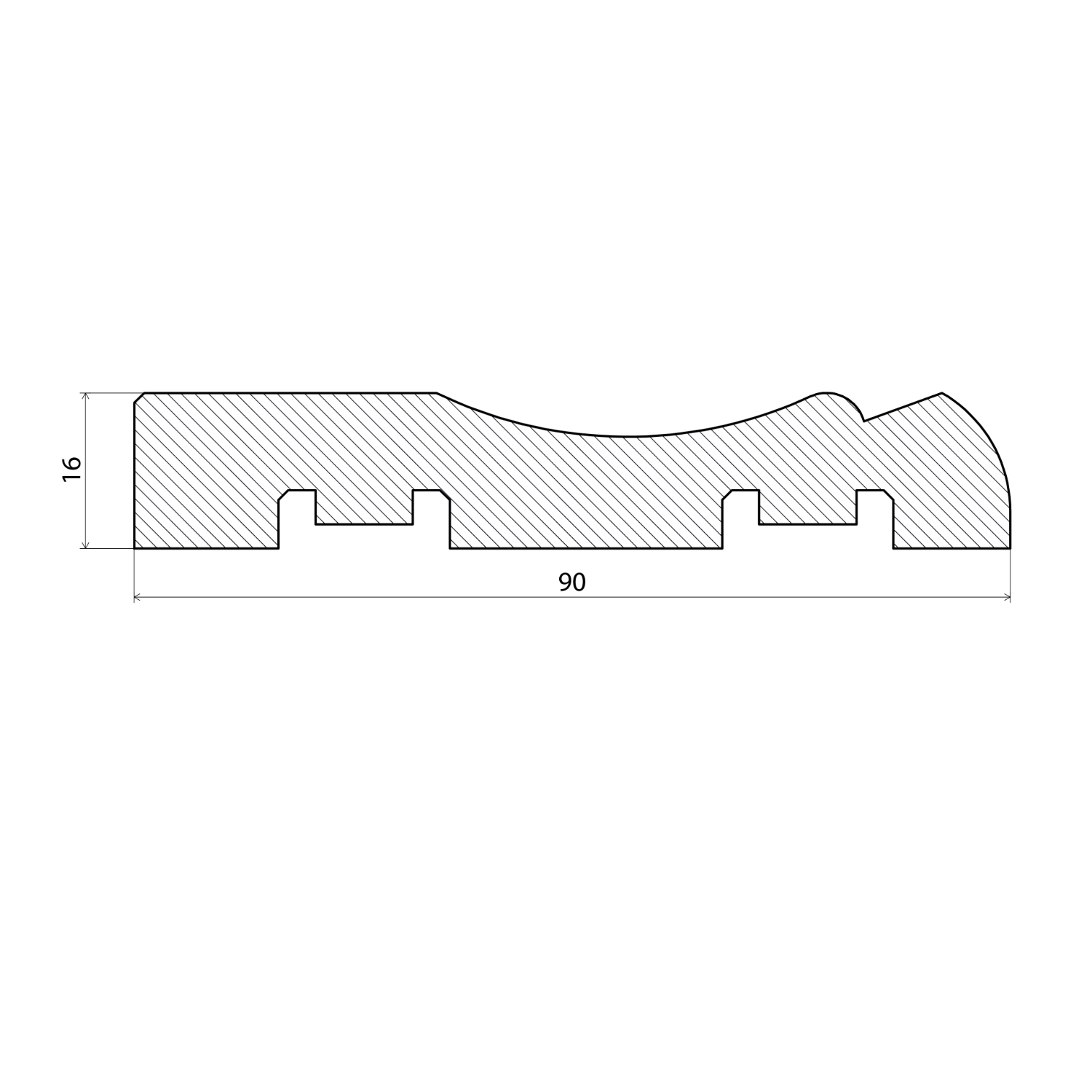 Architrave 16x90 - Image 2